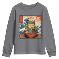 Cute Kawaii Gamer Frog Ramen Youth Sweatshirt Retro Japanese Funny Cat Gaming - Wonder Print Shop