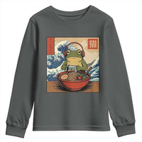 Cute Kawaii Gamer Frog Ramen Youth Sweatshirt Retro Japanese Funny Cat Gaming - Wonder Print Shop