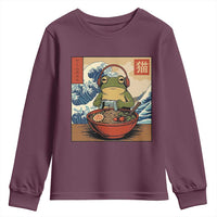 Cute Kawaii Gamer Frog Ramen Youth Sweatshirt Retro Japanese Funny Cat Gaming - Wonder Print Shop