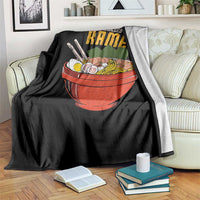 Powered by Ramen Throw Blanket Japanese Love Anime Noodles - Wonder Print Shop