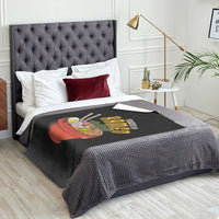 Powered by Ramen Throw Blanket Japanese Love Anime Noodles - Wonder Print Shop