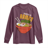 Powered by Ramen Long Sleeve Shirt Japanese Love Anime Noodles - Wonder Print Shop