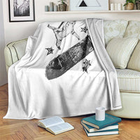 Skateboard Cat Y2K Throw Blanket Rockstar Gf Aesthetic Cat Retro Grunge Skater - Wonder Print Shop