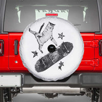 Skateboard Cat Y2K Spare Tire Cover Rockstar Gf Aesthetic Cat Retro Grunge Skater - Wonder Print Shop
