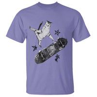 Skateboard Cat Y2K T Shirt Rockstar Gf Aesthetic Cat Retro Grunge Skater - Wonder Print Shop