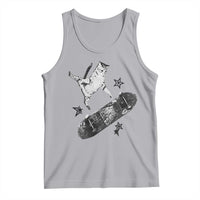 Skateboard Cat Y2K Tank Top Rockstar Gf Aesthetic Cat Retro Grunge Skater - Wonder Print Shop