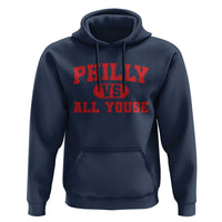 Philly Vs All Youse Hoodie Vintage Funny Philadelphia Slang Red