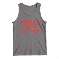 Philly Vs All Youse Tank Top Vintage Funny Philadelphia Slang Red