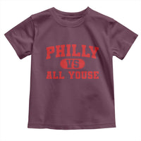 Philly Vs All Youse Toddler T Shirt Vintage Funny Philadelphia Slang Red