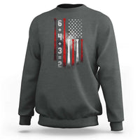 Double Play Sweatshirt 6 4 3 2 Vintage Baseball Math Softball Player American Flag