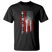Double Play T Shirt 6 4 3 2 Vintage Baseball Math Softball Player American Flag