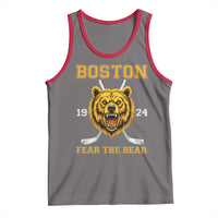 Boston Ice Hockey Tank Top Retro Vintage Fear The Bear