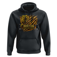 Boston Ice Hockey Hoodie Retro Fear The Bear Funny Sarcastic Saying