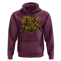Boston Ice Hockey Hoodie Retro Fear The Bear Funny Sarcastic Saying