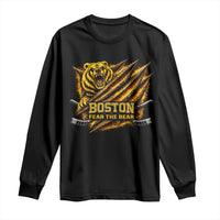 Boston Ice Hockey Long Sleeve Shirt Retro Fear The Bear Funny Sarcastic Saying
