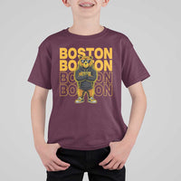 Retro Boston Ice Hockey T Shirt For Kid Fear The Bear