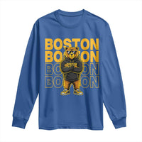 Retro Boston Ice Hockey Long Sleeve Shirt Fear The Bear