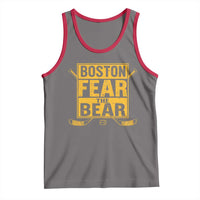 Boston Ice Hockey Tank Top Fear The Bear