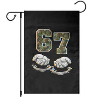 Funny Six Seven 6 7 Meme Garden Flag Gen Alpha Slang 6 7 Hands Camo Boy Girl