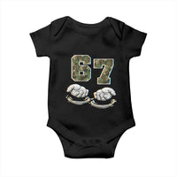 Funny Six Seven 6 7 Meme Baby Onesie Gen Alpha Slang 6 7 Hands Camo Boy Girl