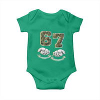 Funny Six Seven 6 7 Meme Baby Onesie Gen Alpha Slang 6 7 Hands Camo Boy Girl