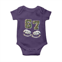 Funny Six Seven 6 7 Meme Baby Onesie Gen Alpha Slang 6 7 Hands Camo Boy Girl
