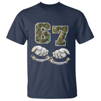 Funny Six Seven 6 7 Meme T Shirt Gen Alpha Slang 6 7 Hands Camo Boy Girl