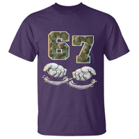 Funny Six Seven 6 7 Meme T Shirt Gen Alpha Slang 6 7 Hands Camo Boy Girl