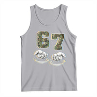 Funny Six Seven 6 7 Meme Tank Top Gen Alpha Slang 6 7 Hands Camo Boy Girl