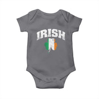 Irish Baby Onesie Vintage St Patricks Day Ireland Flag Shamrock Clover
