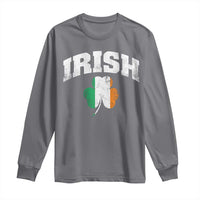 Irish Long Sleeve Shirt Vintage St Patricks Day Ireland Flag Shamrock Clover