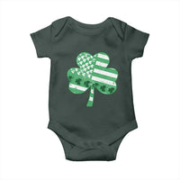 St Patricks Day American Flag Shamrocks Baby Onesie Lucky Retro Vintage Irish USA
