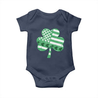 St Patricks Day American Flag Shamrocks Baby Onesie Lucky Retro Vintage Irish USA