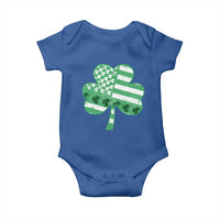 St Patricks Day American Flag Shamrocks Baby Onesie Lucky Retro Vintage Irish USA