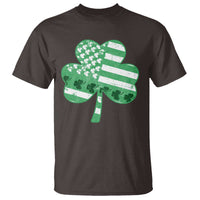 St Patricks Day American Flag Shamrocks T Shirt Lucky Retro Vintage Irish USA