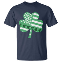 St Patricks Day American Flag Shamrocks T Shirt Lucky Retro Vintage Irish USA