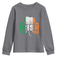 Irish St Patricks Day Shamrock Youth Sweatshirt Retro Clover Ireland Flag Lucky Gifts