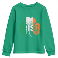 Irish St Patricks Day Shamrock Youth Sweatshirt Retro Clover Ireland Flag Lucky Gifts