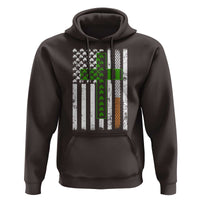 American Flag Shamrocks St Patricks Day Hoodie Vintage Irish USA
