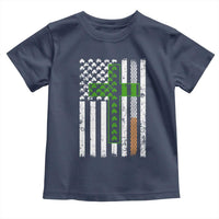 American Flag Shamrocks St Patricks Day Toddler T Shirt Vintage Irish USA
