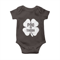 Funny Irish St Patricks Day Baby Onesie Shamrock Gaelic Saying Pog Mo Thoin