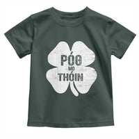 Funny Irish St Patricks Day Toddler T Shirt Shamrock Gaelic Saying Pog Mo Thoin