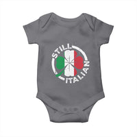 Funny Italian St Patrick's Day Baby Onesie Lucky Shamrock Italy Flag