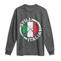 Funny Italian St Patrick's Day Long Sleeve Shirt Lucky Shamrock Italy Flag