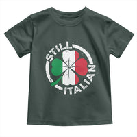 Funny Italian St Patrick's Day Toddler T Shirt Lucky Shamrock Italy Flag