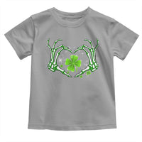 Skeleton Hand Heart Shamrock St Patricks Day Toddler T Shirt
