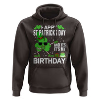 St Patricks Day Birthday Hoodie Born On Saint Paddys Irish Bday Gift