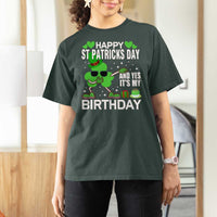 St Patricks Day Birthday T Shirt For Women Born On Saint Paddys Irish Bday Gift
