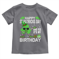 St Patricks Day Birthday Toddler T Shirt Born On Saint Paddys Irish Bday Gift
