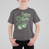 Cherry 8 Ball T Shirt For Kid Feeling Lucky Girl Syndrome Coquette St Patricks Day